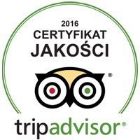 Certyfikat Jakości Trip Advisor 2016